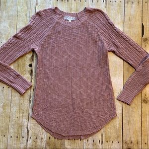 NWOT Pink Republic Pink Mauve Knit Long Sleeve Top